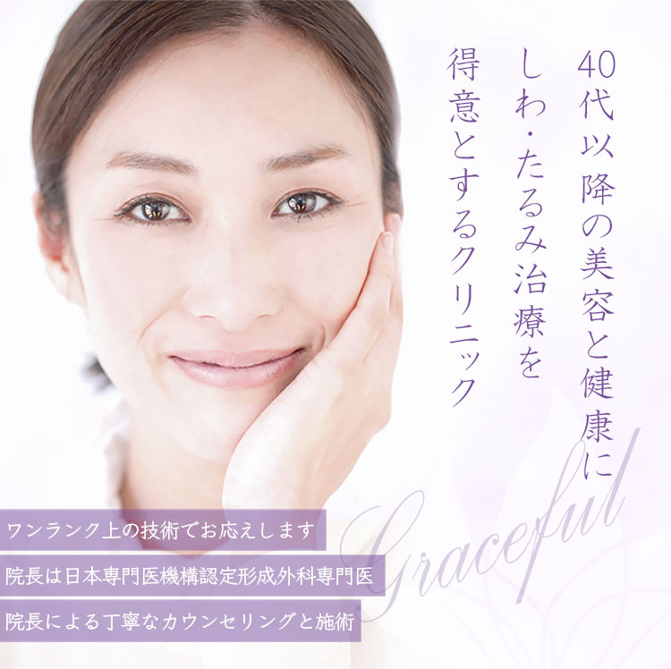 40代以降の美容と健康にPRP、スレッドなど専門技術でお悩みを解決します